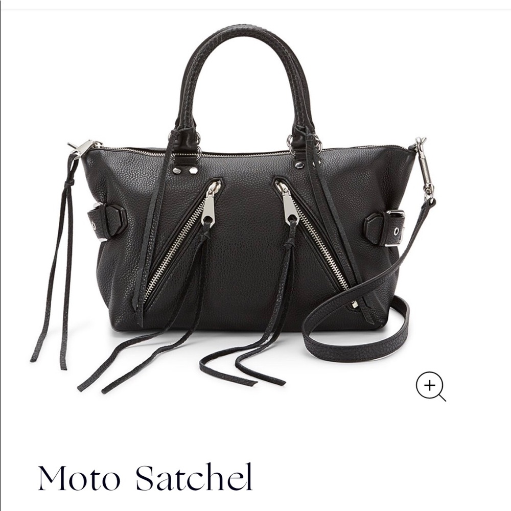 Rebecca Minkoff Moto Satchel Tote - Black